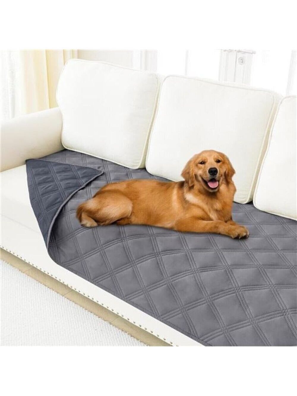 Waterproof Dog Bed Cover Blanket 30x70 Soft Reversible Pet Blanket GRAY Comfy NW